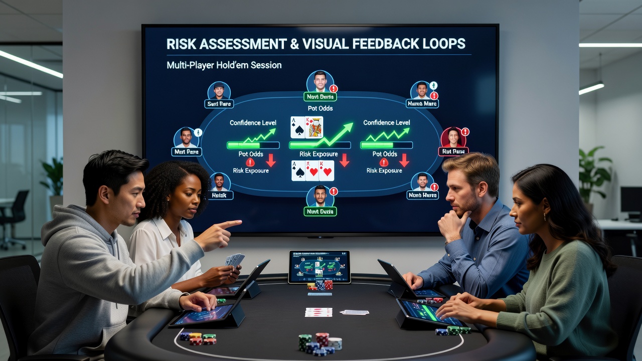 Risicobeoordeling beïnvloed door visuele cues in multiplayer poker apps